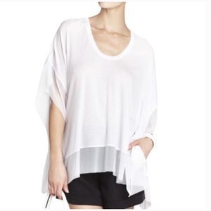 BCBGMaxazria White flowy top